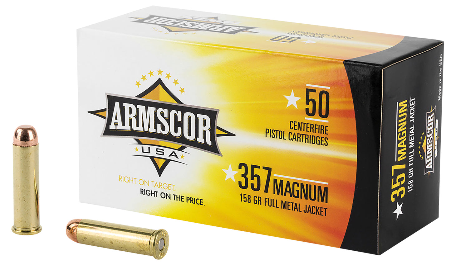 Armscor FAC3576N USA 357Mag 158gr Full Metal Jacket 50 Per Box/20 Case