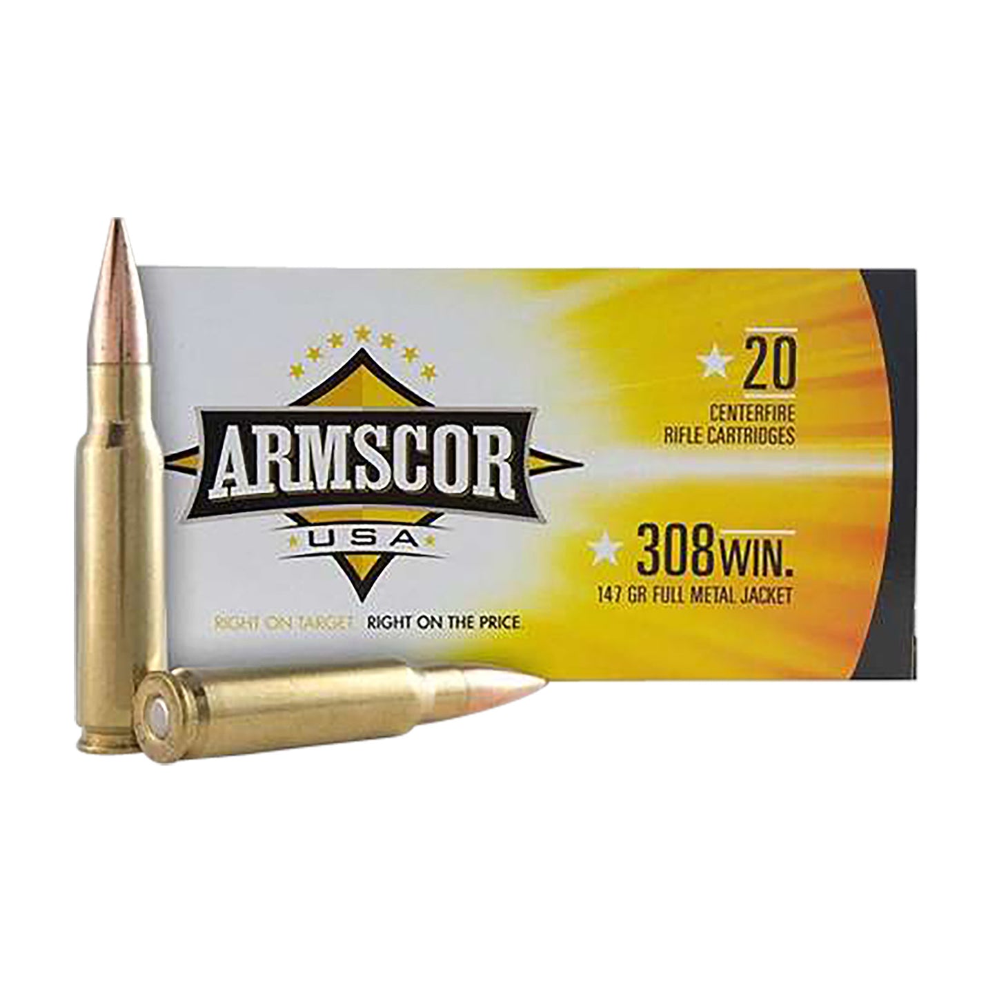 Armscor FAC3081N USA 308Win 147gr Full Metal Jacket 20 Per Box/10 Case