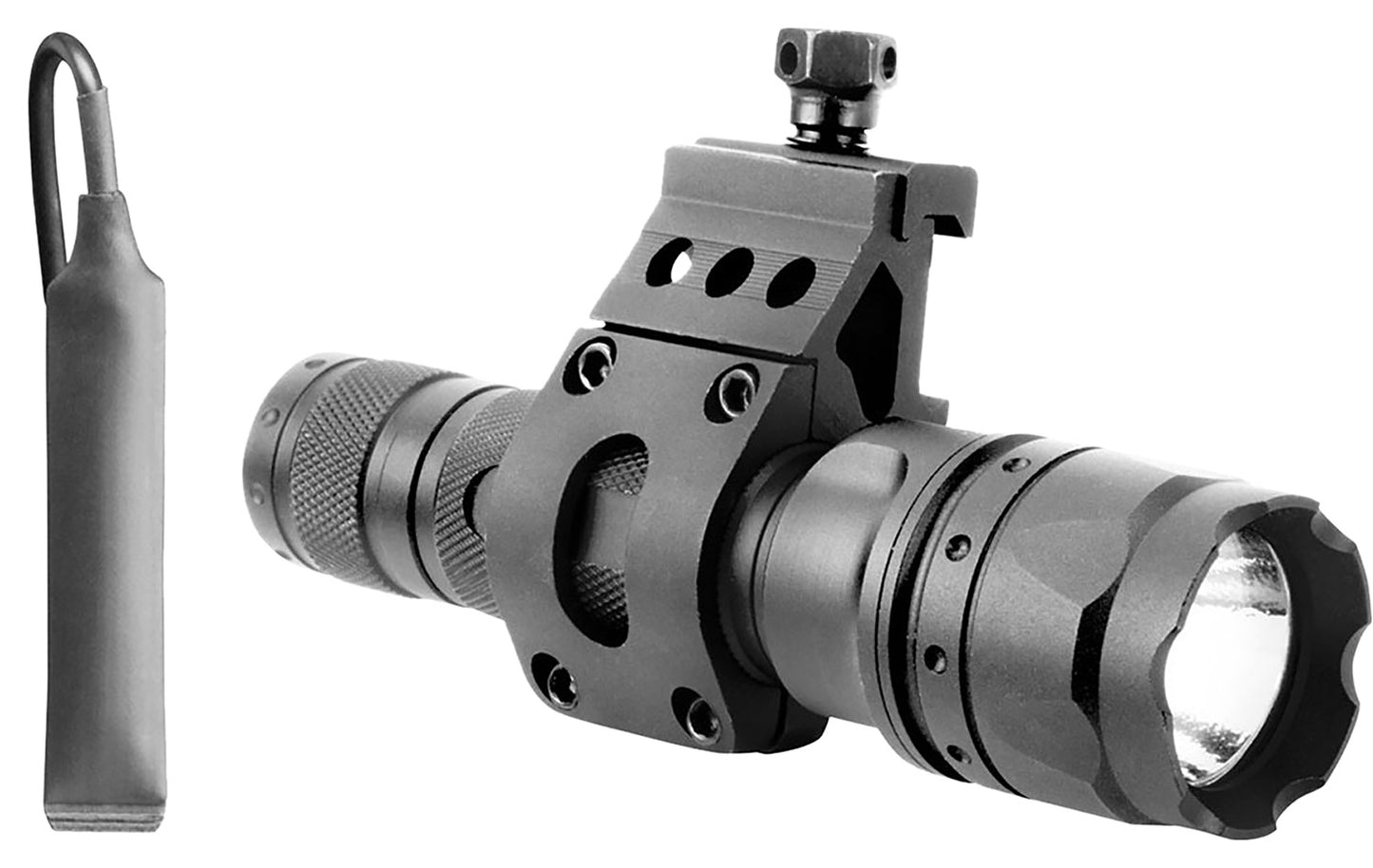 Aim Sports FHD500B Flashlight Black Anodized 500 Lumens White CREE LED