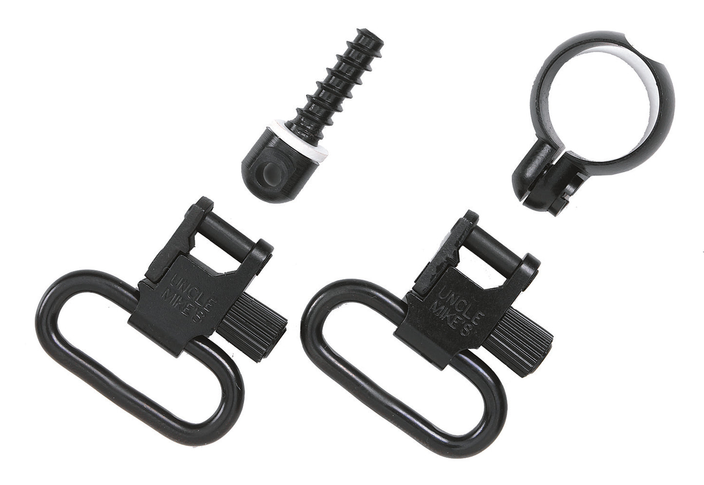Uncle Mike's 13312 Full Band Swivel Set Quick Detach 115 CF Blued 1.25" Loop for Lever Action Winchester & Marlin