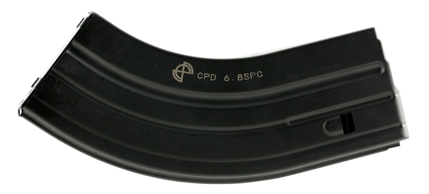 DuraMag 2868041207CPD SS 28rd 22 Nosler/6.8 SPC for AR-15 Black w/ Gray Follower Detachable