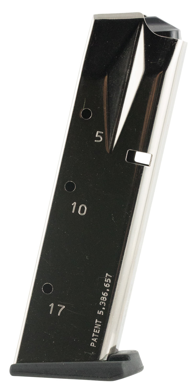 Mec-Gar MGSW5917N Standard Nickel Detachable 17rd 9mm Luger for S&W 659/5900/910/915
