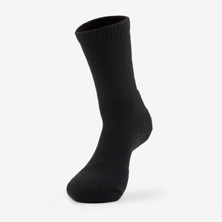 Thorlo Tennis Maximum Cushion Crew Sock Black XL court sport crew | Beauty Riche