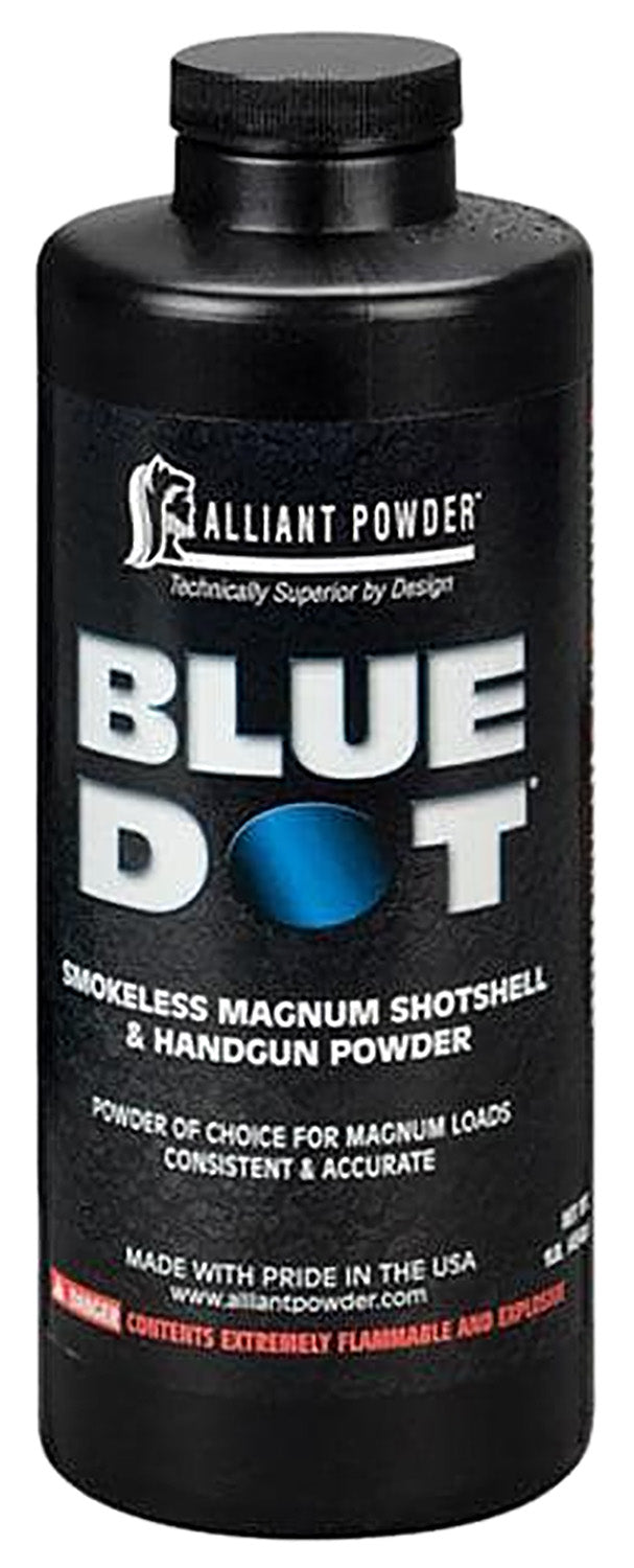 Alliant Powder BLUEDOT Shotshell Powder Blue Dot Pistol/Shotgun Multi-Gauge Multi-Caliber Magnum 1 lb