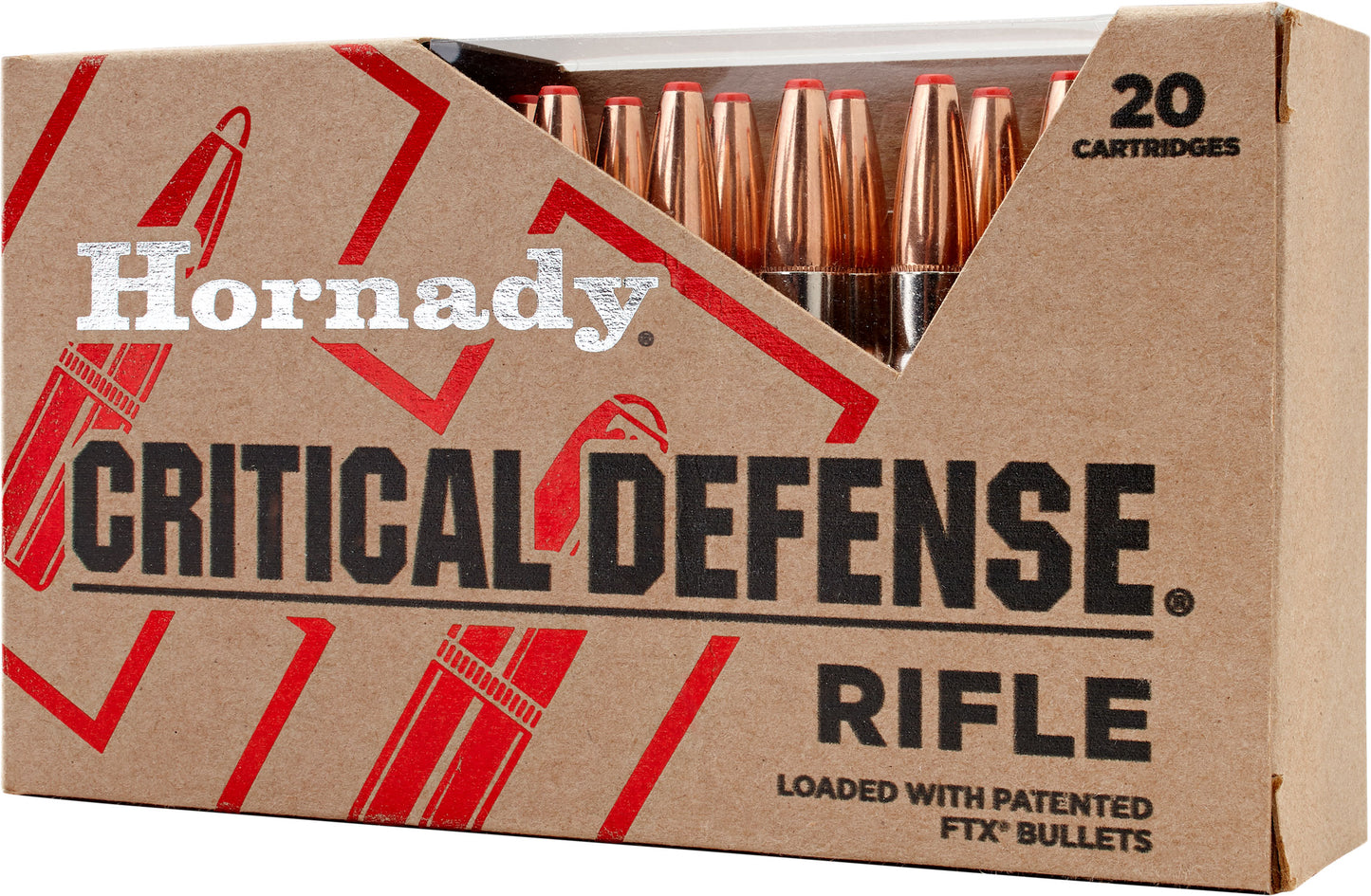 Hornady 80270 Critical Defense 223Rem 55gr Flex Tip eXpanding 20 Per Box/10 Case
