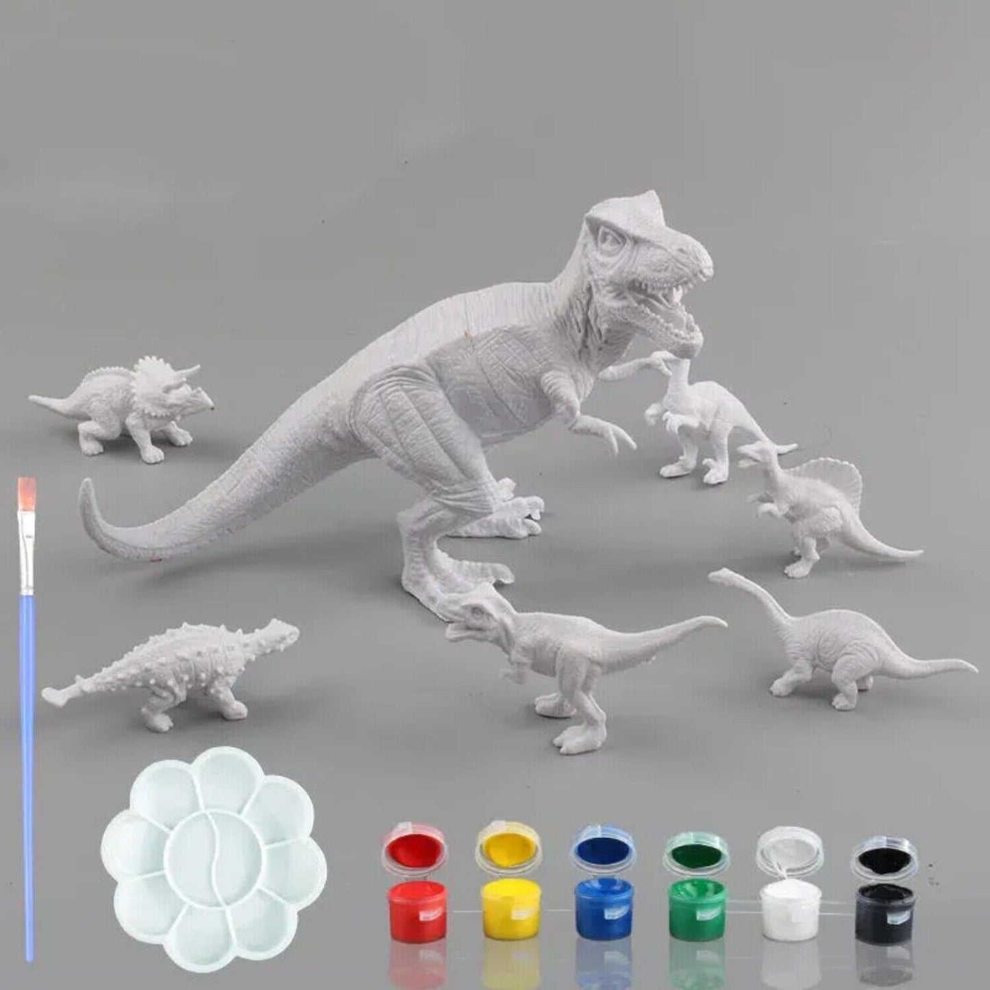 Edu-Sci Paint Your Own Dinosaur – Allosaurus DIY Craft Kit | Fun & Educational Painting Set for Kids 3+