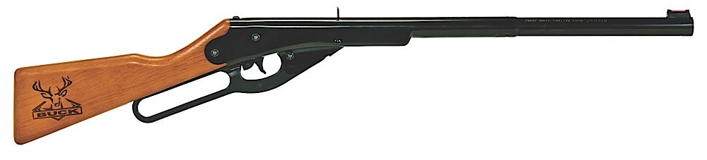 Daisy 992105633 Buck Youth Air 177 400rd Shot Black Black Receiver Stained Hardwood