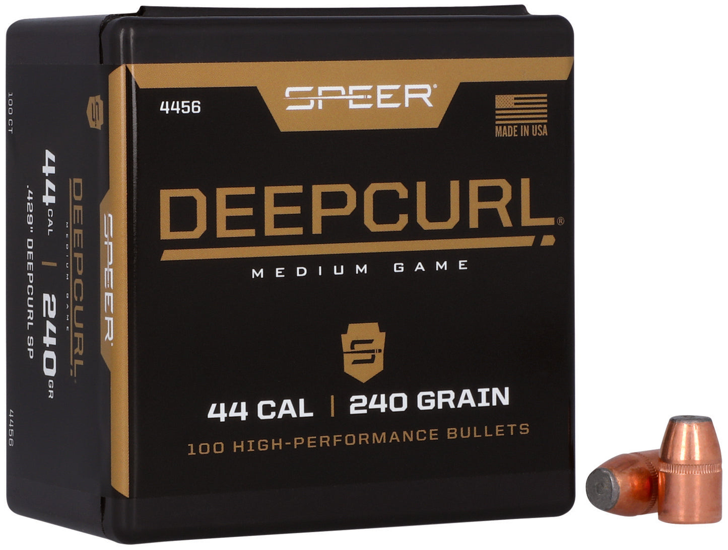 Speer 4456 DeepCurl 44Cal 240gr Soft Point 50 Per Box/5 Case