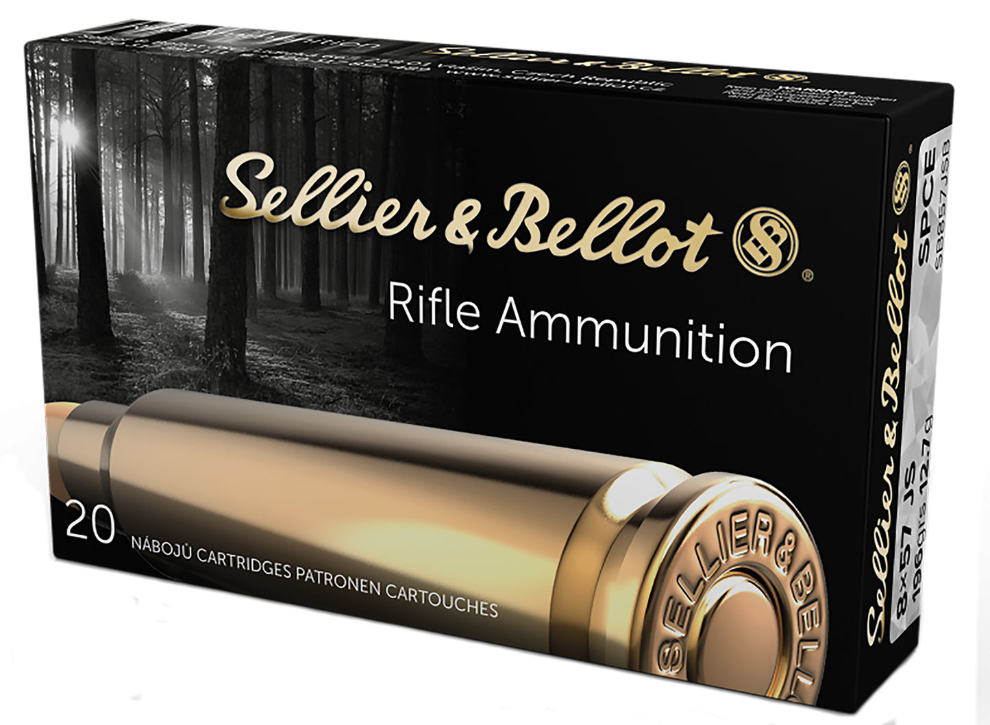Sellier & Bellot SB857JSB Rifle 8x57JS 196gr Soft Point Cut Through Edge 20 Per Box/20 Case