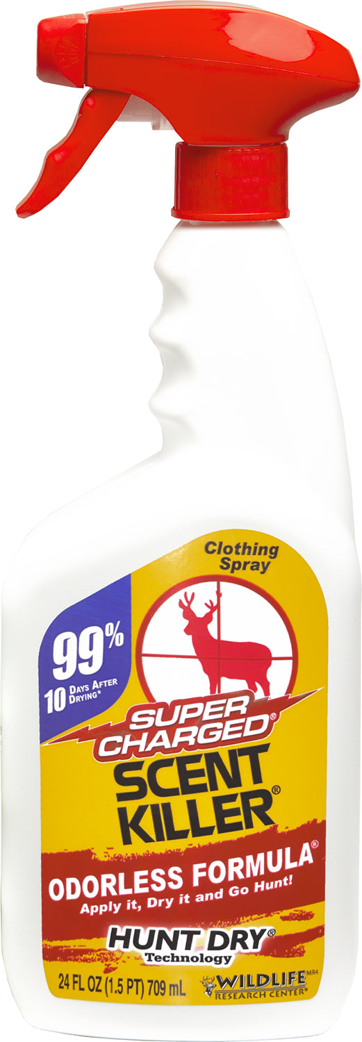 Wildlife Research 555 Scent Killer Super Charged Odor Eliminator Odorless Scent 24 oz Trigger Spray