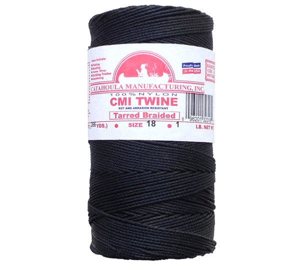 Catahoula Tarred Braided Nylon Twine Size 18 commercial fishing trap | Beauty Riche