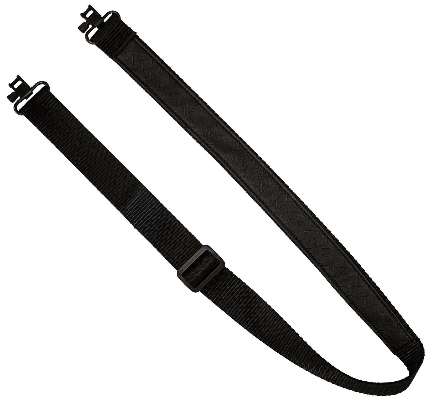 GrovTec US Inc GTSL50 Mountaineer made of Black Nylon with 30"-42" OAL, 1.25" W, Adjustable Design & Swivels for Rifle/Shotgun
