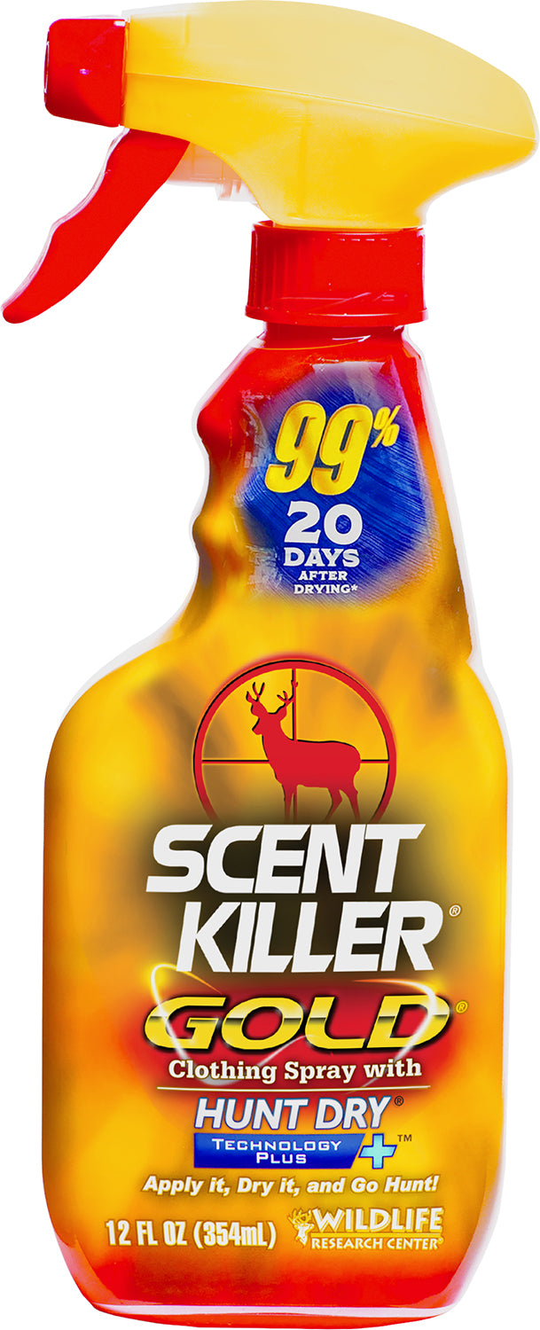 Wildlife Research 1252 Scent Killer Gold Odor Eliminator Odorless Scent 12 oz Trigger Spray