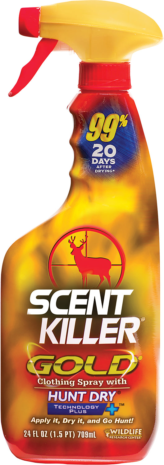 Wildlife Research 1255 Scent Killer Gold Odor Eliminator Odorless Scent 24 oz Trigger Spray