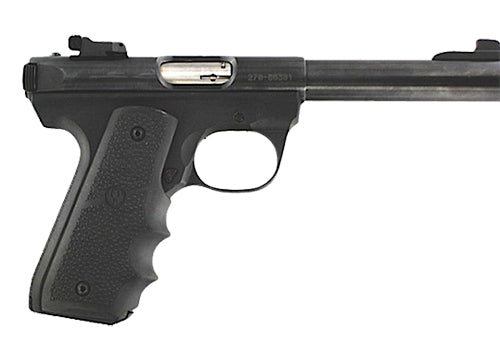 Hogue 82080 Rubber Grip Black Rubber for Ruger Mark II 22/45