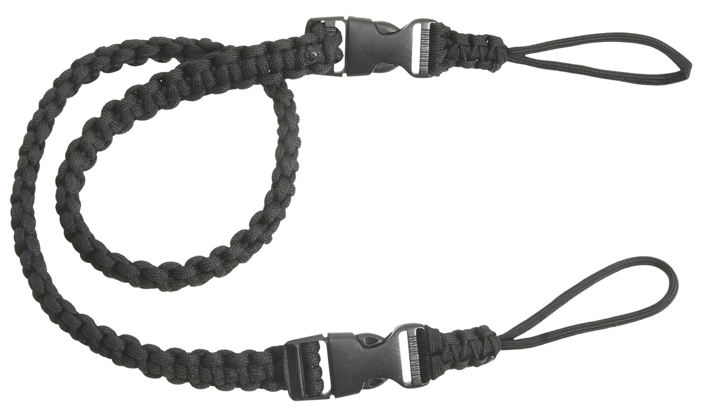Outdoor Connection PCBS80575 Bino-Strap 0.63" W x 32.50" L Black Paracord