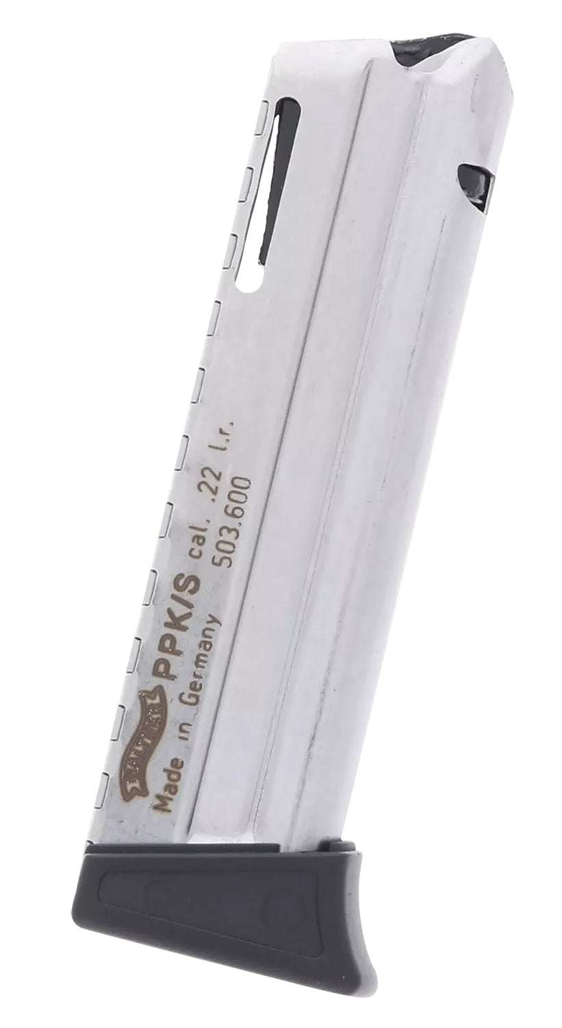 Walther Arms 503600 PPK/S 10rd 22 LR Nickel Polymer