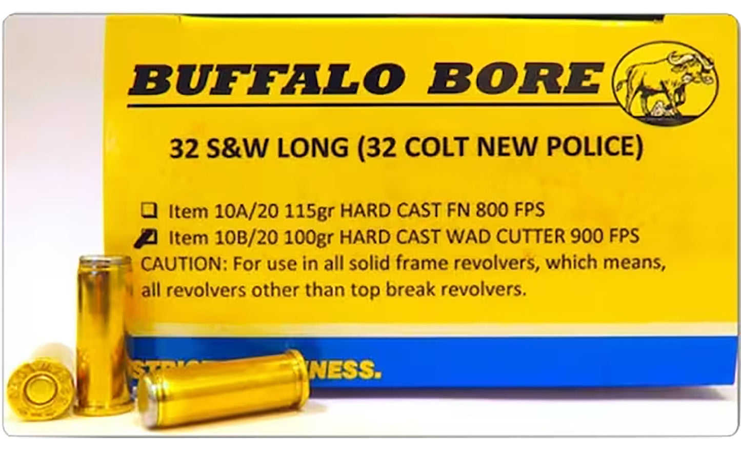 Buffalo Bore Ammunition 3H20 Buffalo-Barnes Strictly Business 45Colt 225gr Barnes VOR-TX XPB Lead Free 20 Per Box/12 Case