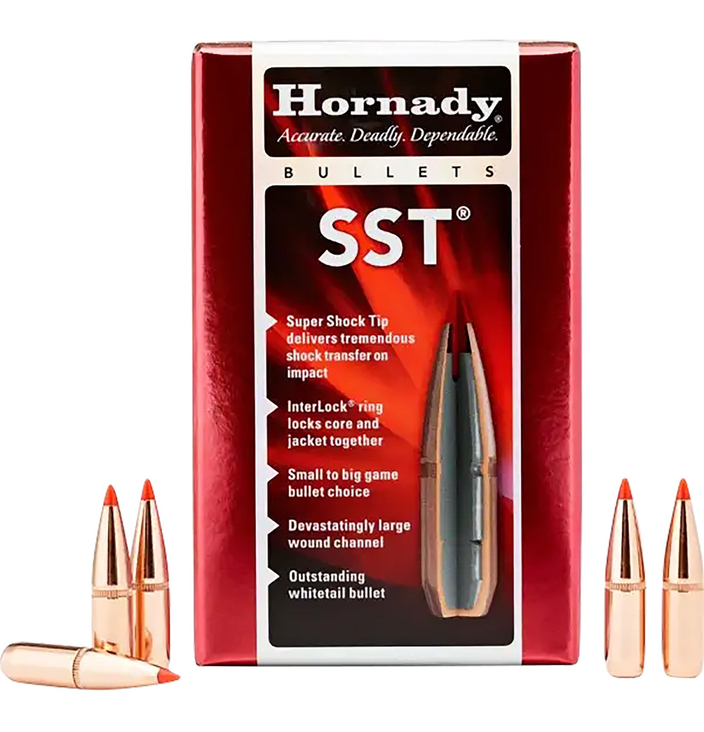 Hornady 30452 SST 30 Cal .308 165 gr Super Shock Tip 100 Per Box/ 15 Case
