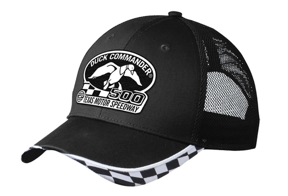 Duck Commander DHDC50001 Sports Cap Duck Commander Texas Motor Speedway DHDC50001 Logo Hat Mesh Black One Size Cotton/Poly Mesh