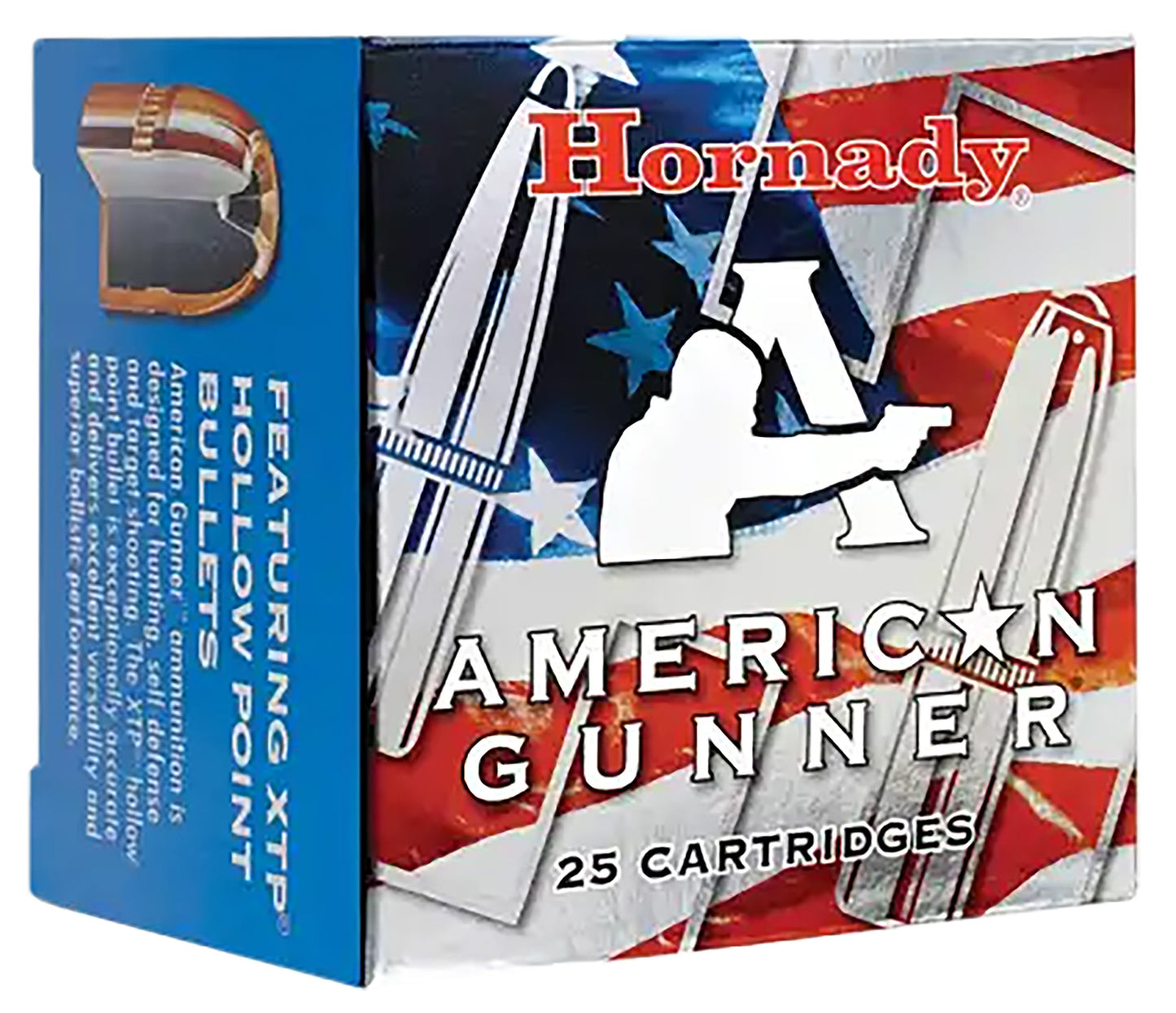 Hornady 91364 American Gunner 40S&W 180gr Hornady XTP Hollow Point 25 Per Box/10 Case