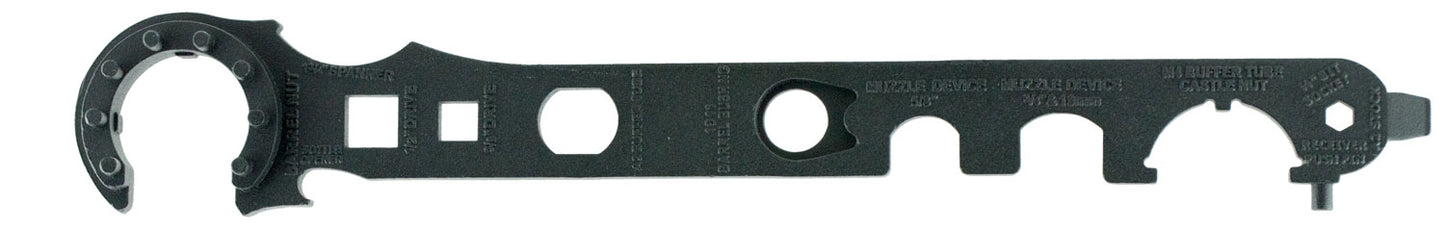 NcStar TARW2 Armorer's Barrel Wrench Gen 2 Black Steel AR15/M4/M16