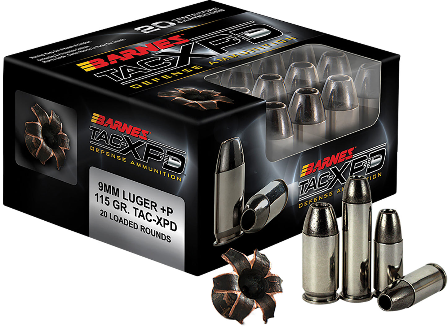 Barnes Bullets 21550 TAC-XPD Defense Handgun 357Mag 125gr 20 Per Box/10 Case