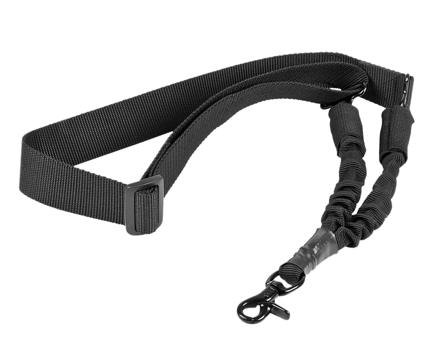 NcStar AARS1P Single Point Sling 1.50" W x 44"-60" L Adjustable Bungee Black
