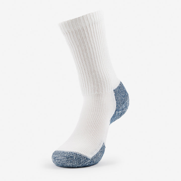 Thorlo Running Maximum Cushion Ankle Sock White Navy Large clinically developed | Beauty Riche