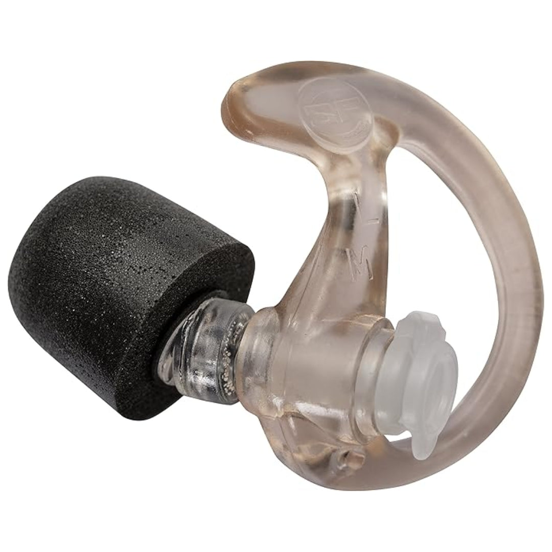 SureFire EP7 Sonic Defenders Ultra 28dB Earplugs – Foam-Tipped Hearing Protection, Medium, Clear