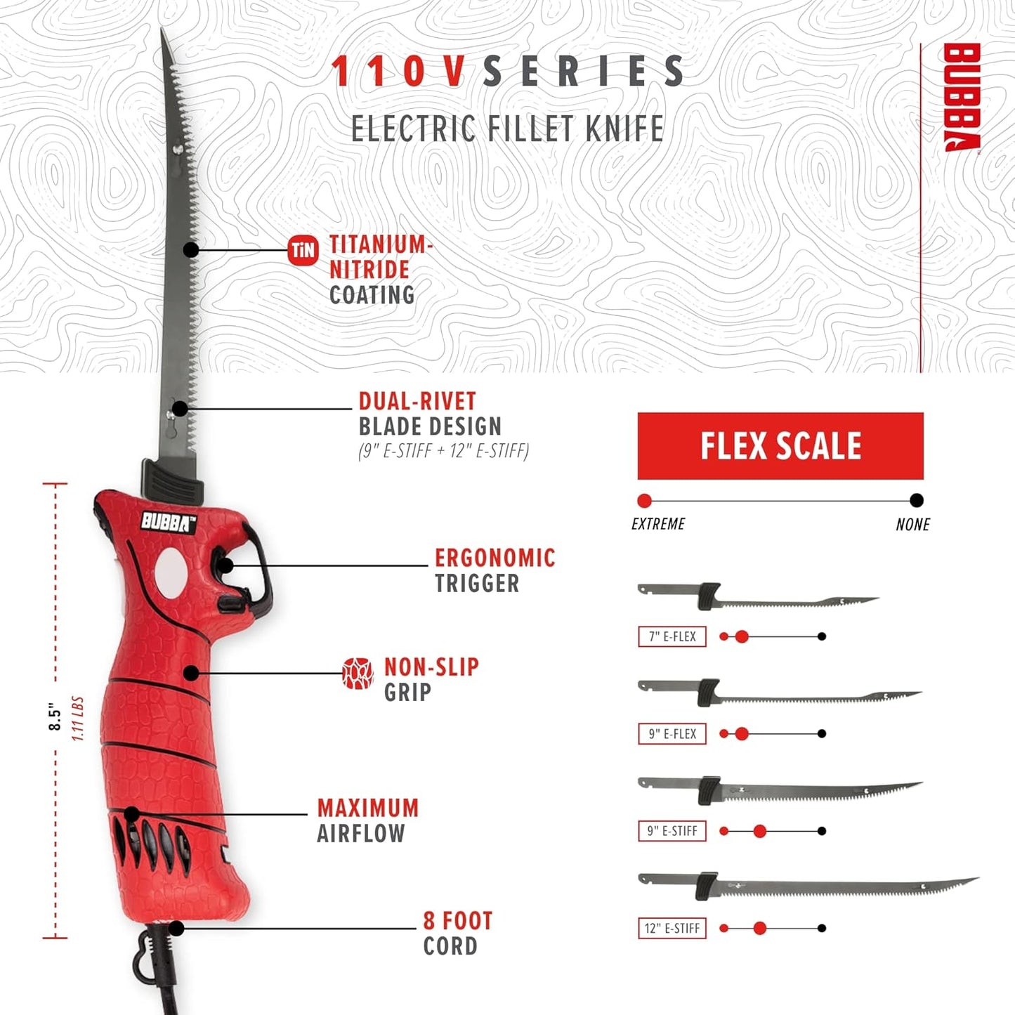 Bubba Blades 110V Electric Fillet Knife 1095704