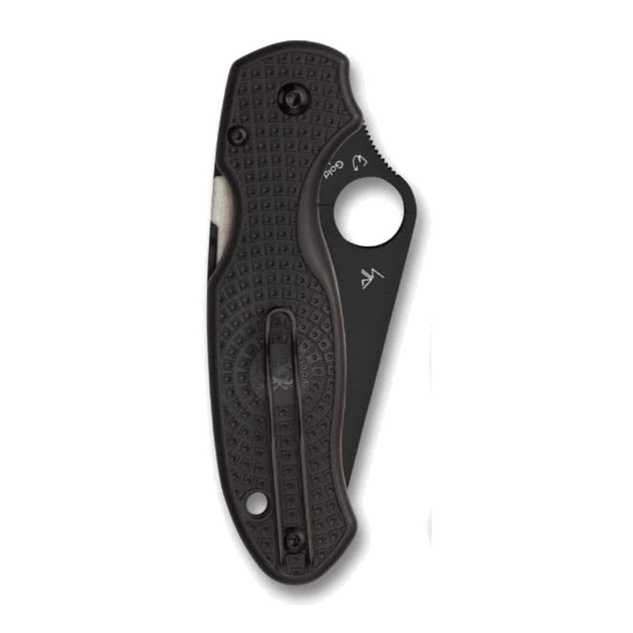 SPYDERCO Para 3 Lightweight 2.92in Black Blade Knife (C223PBBK)
