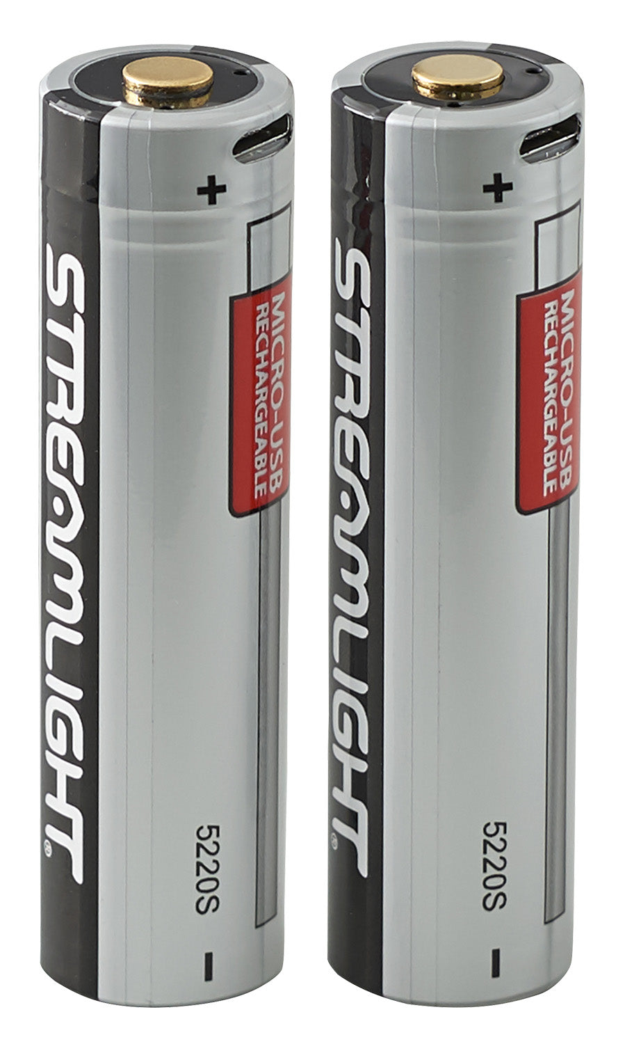 Streamlight 22102 SL-B26  Silver/Black 2,600 mAh Fits PolyTac X USB/ProTac X 90 X USB (2) Single Pack