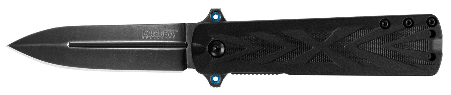Kershaw 3960 Barstow  3" Folding Spear Point Plain Black Oxide Blackwash 8Cr13MoV SS Blade Black Glass-Filled Nylon Handle Includes Pocket Clip