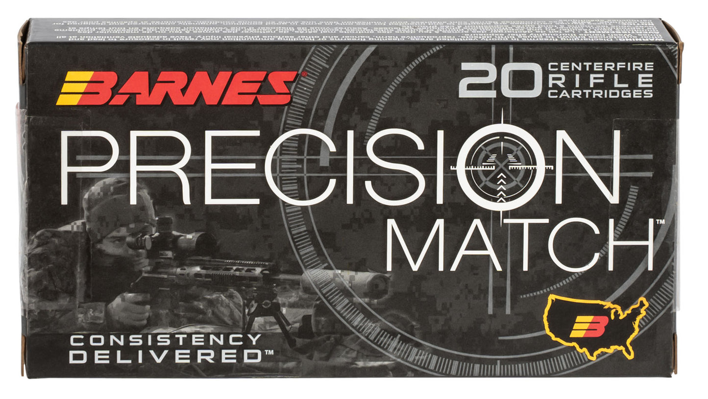 Barnes Bullets 30814 Precision Match  6mmCreedmoor 112gr Open Tip Match Boat Tail 20 Per Box/10 Case