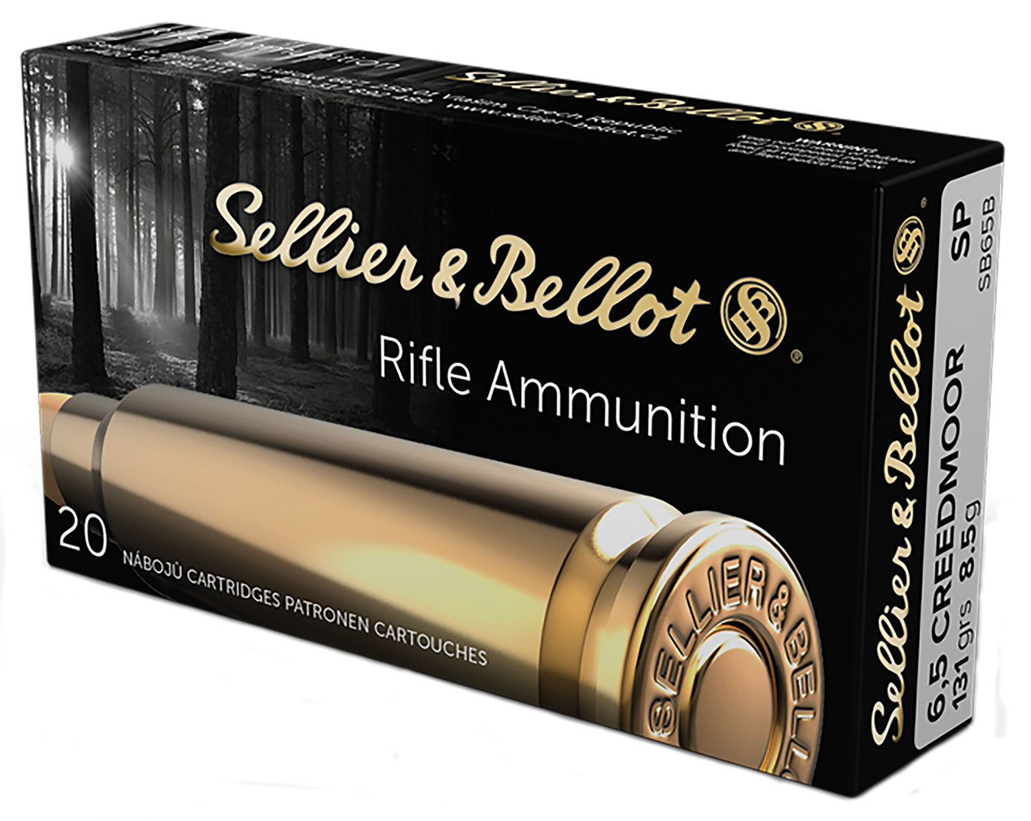 Sellier & Bellot SB65B Rifle  6.5Creedmoor 131gr Soft Point 20 Per Box/25 Case