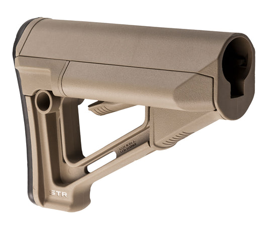Magpul MAG470FDE STR Carbine Stock Flat Dark Earth Synthetic for AR-15, M16, M4 with Mil-Spec Tube (Tube Not Included)