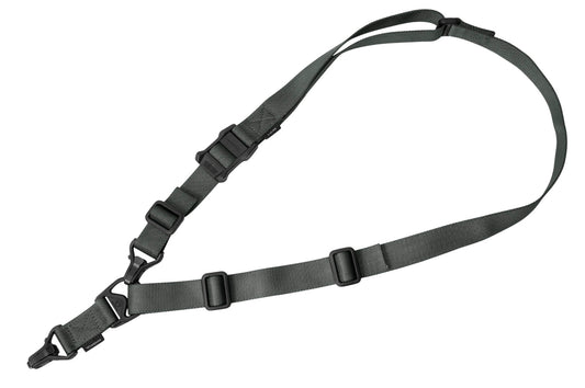 Magpul MAG514GRY MS3 Gen2 Sling made of Nylon Webbing with Gray Finish, Adjustable One-Two Point Design & Polymer Hardware for Rifles