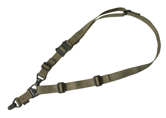Magpul MAG514RGR MS3 Gen2 Sling made of Nylon Webbing with Ranger Green Finish, Adjustable One-Two Point Design & Polymer Hardware for Rifles