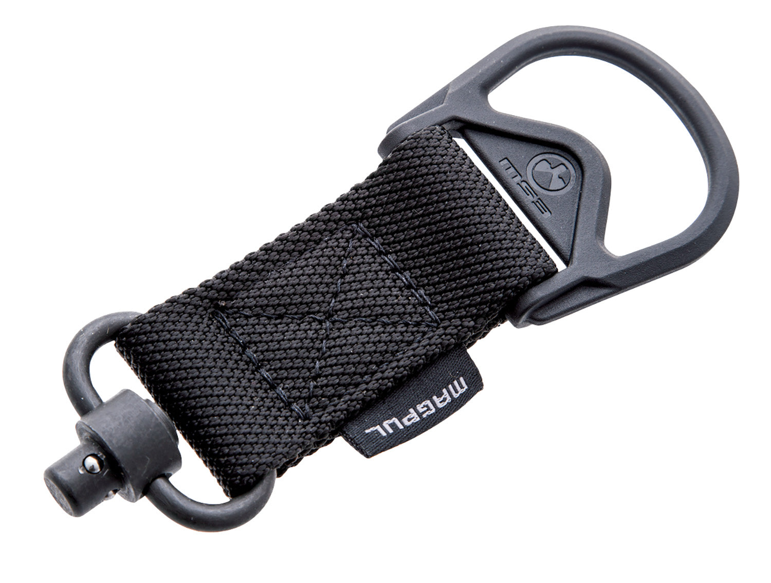 Magpul MAG517BLK MS1/MS3 QD Sling Adapter made of Steel with Maganese Phosphate Black Finish, Polymer Hardware, Nylon 1.25" Webbing & Two to One-Point Design for AR-15, M4, M16, AK-Platform & AKM