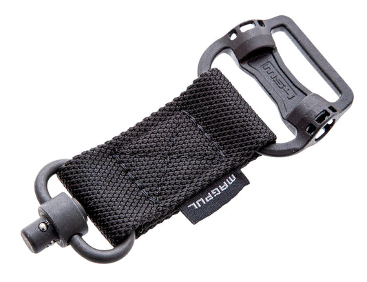 Magpul MAG519BLK MS1/MS4 Sling Adapter made of Steel with Maganese Phosphate Black Finish, Polymer Hardware, Nylon 1.25" Webbing & Two to One-Point Design for AR-15, M4, M16, AK-Platform & AKM
