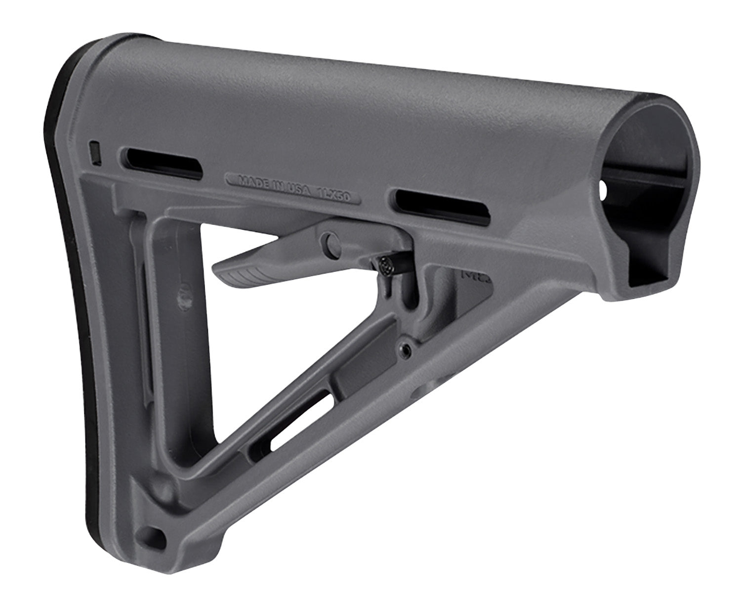Magpul MAG400GRY MOE Carbine Stock Stealth Gray Synthetic for AR-15, M16, M4 with Mil-Spec Tube (Tube Not Included)