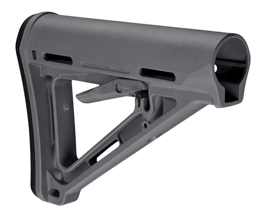 Magpul MAG400GRY MOE Carbine Stock Stealth Gray Synthetic for AR-15, M16, M4 with Mil-Spec Tube (Tube Not Included)