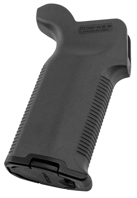 Magpul MAG532BLK MOE-K2+ Grip Black Polymer with OverMolded Rubber Textured Finish Fits AR-15/AR-10/M4/M16/M110/SR25