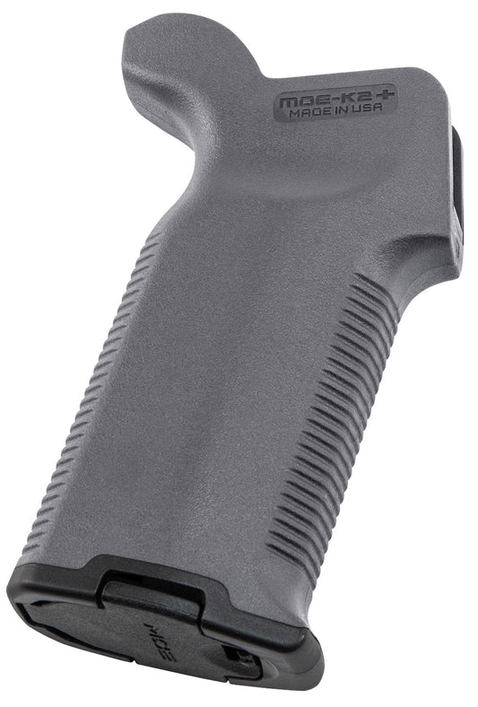 Magpul MAG532GRY MOE-K2+ Grip Gray Polymer for AR-15, AR-10, M4, M16, M110, SR25