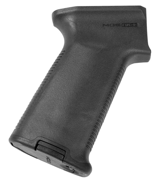 Magpul MAG537BLK MOE+ Grip Black Polymer with OverMolded Rubber for AK-47, AK-74