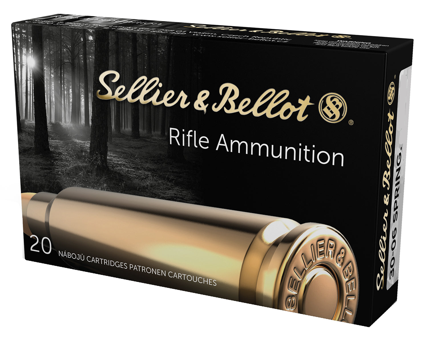 Sellier & Bellot SB3006F Rifle  30-06Springfield 147gr Full Metal Jacket 20 Per Box/20 Case