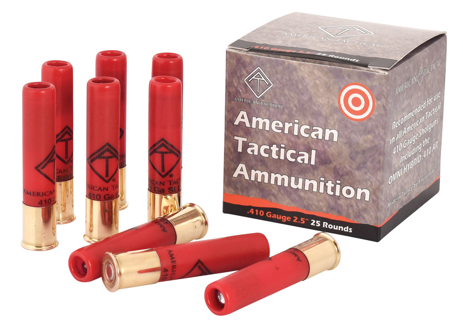 ATI ATIAC410R Shotshell  410Gauge 2.50" 1/4oz Slug Shot 25 Per Box/10 Case