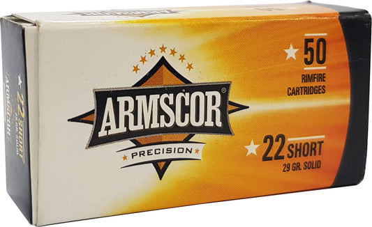 Armscor 50415 Precision  22Short 29gr Solid Point 50 Per Box/100 Case