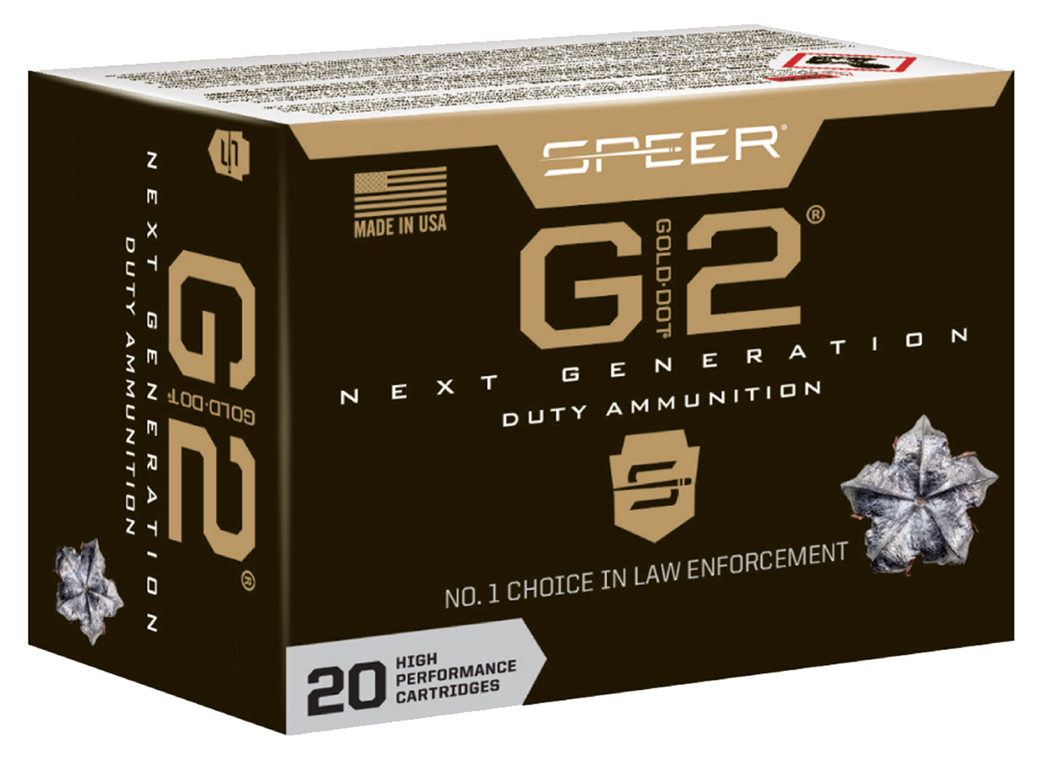 Speer 23999 Gold Dot G2 40S&W 180gr 20 Per Box/10 Case